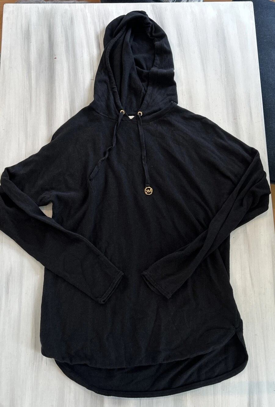 Michael Kors Women’s Small Black Long Sleeve Pull Over Hoodie